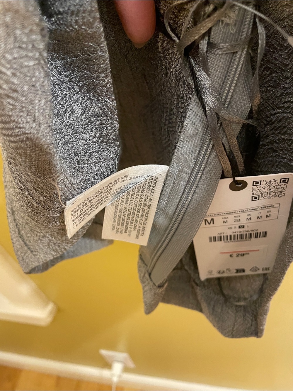 NWT Zara Gray Sleeveless Twist-Back Sheath Top - Picture 13 of 15